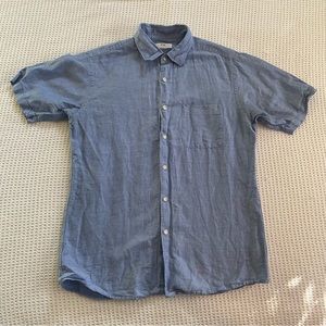 Mens Uniqlo Casual Button Down Size Medium